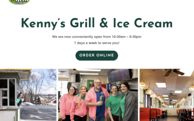 Introducing the New Website for Kenny’s Grill & Ice Cream